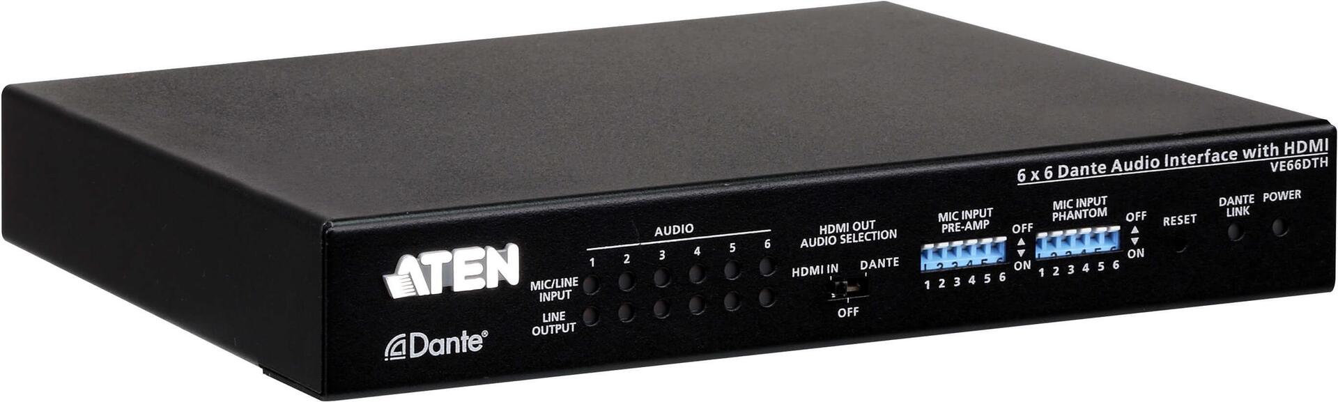 Купить ATEN VE66DTH 6 x 6 Dante Audio Interface mit HDMI (VE66DTH) в магазине wardena.ru