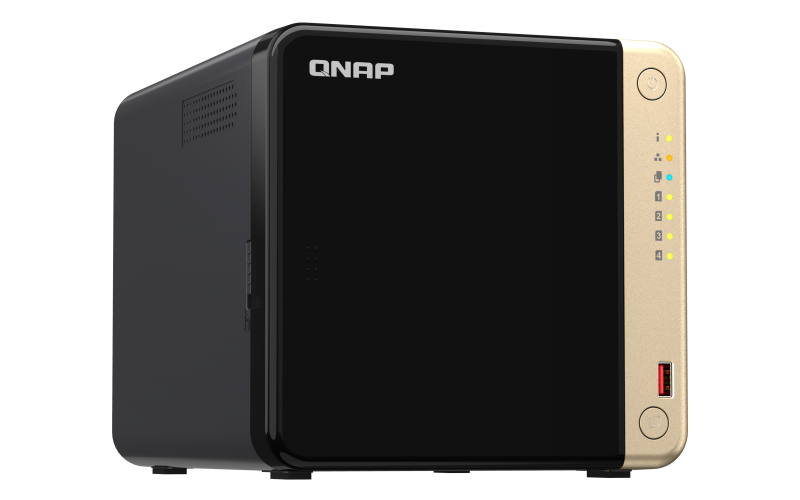 Купить QNAP TS-464 - NAS-Server - 4 Schächte - SATA 6Gb/s - RAID 0, 1, 5, 6, 10, JBOD - RAM 8 GB - 2.5 Gigabit Ethernet - iSCSI Support (TS-464-8G) в магазине wardena.ru