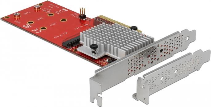 Купить DeLOCK PCI Express Card > 2 x internal M.2 - Schnittstellenadapter - M.2 Card Low-Profile - PCIe 3.0 x8 (90305) в магазине wardena.ru