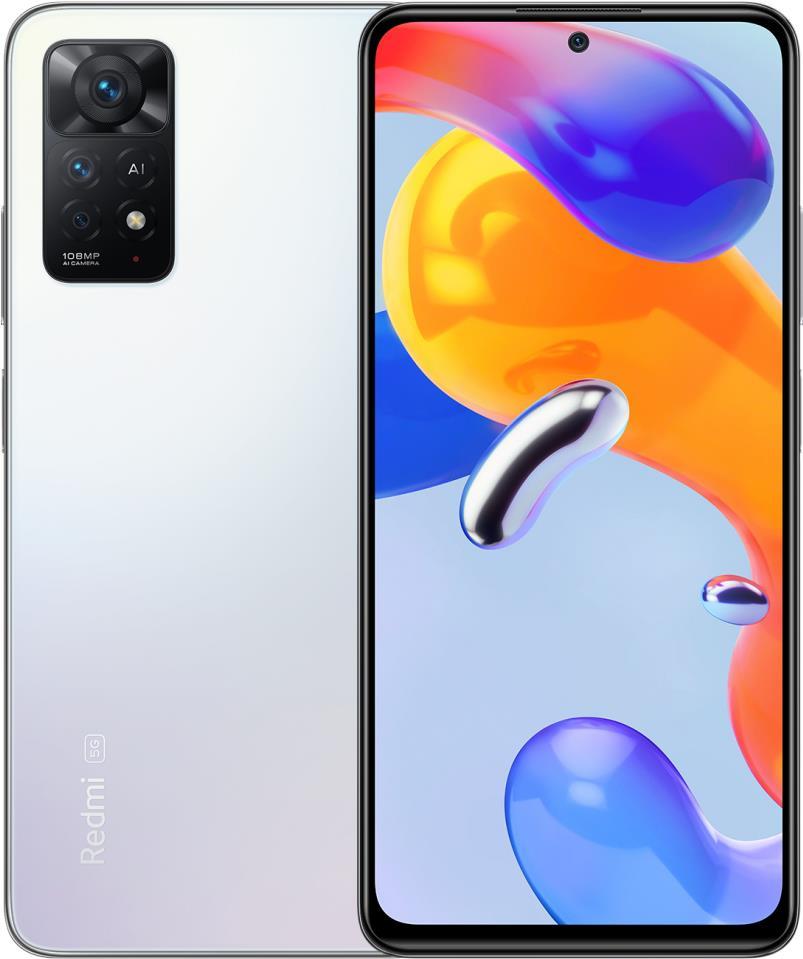 Купить Xiaomi Redmi Note 11 Pro 5G 16,9 cm (6.67" ) Hybride Dual-SIM Android 11 USB Typ-C 6 GB 128 GB 5000 mAh Weiß (38131) (MZB0AVWEU) в магазине wardena.ru
