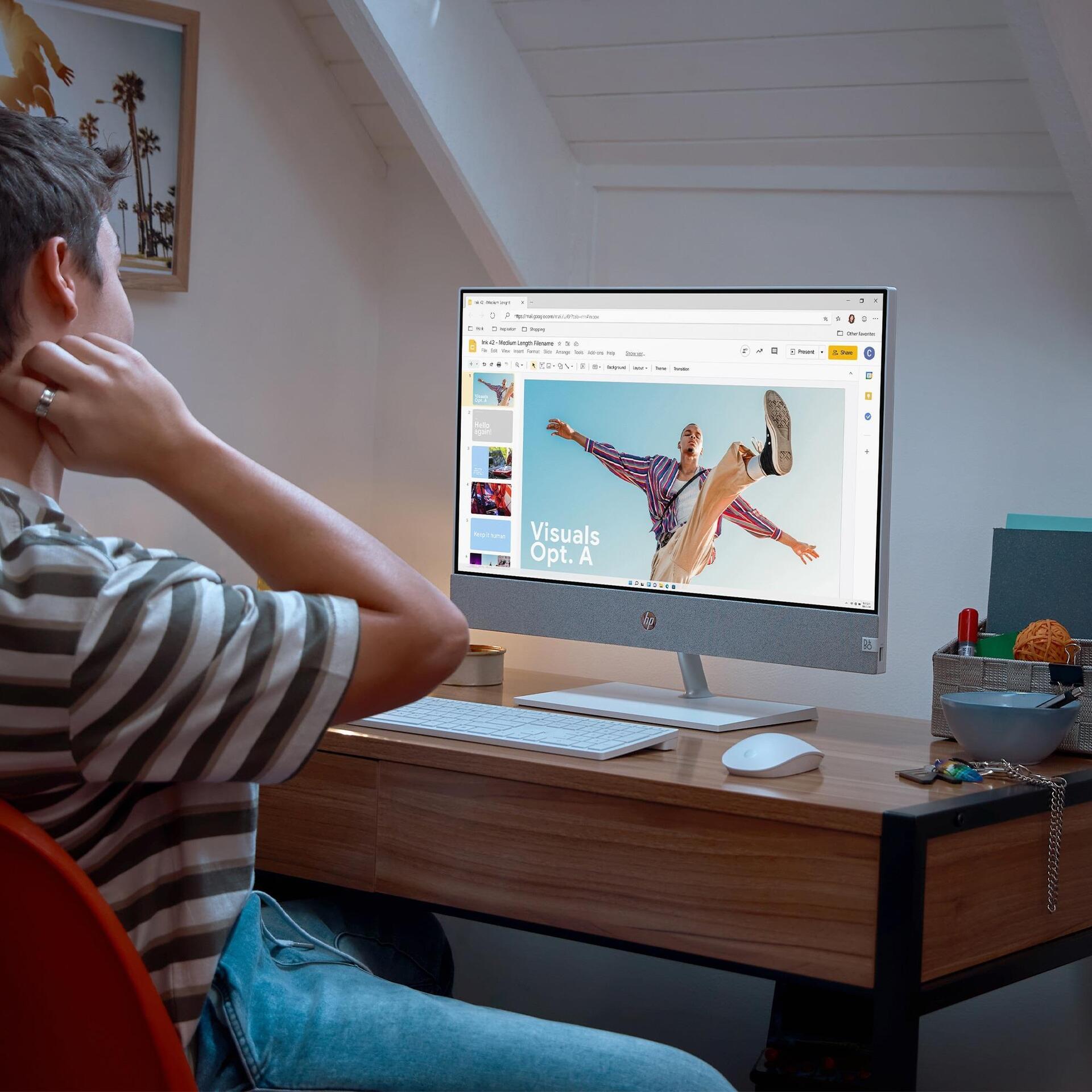 Купить HP Pavilion 24-ca2000ng - All-in-One (Komplettlösung) - Core i7 13700T / 1,4 GHz - RAM 16GB - SSD 1TB - NVMe, TLC - NVIDIA GeForce RTX 3050 / Intel UHD Graphics 770 - GigE, Bluetooth Dual-Mode - WLAN: 802,11a/b/g/n/ac, B (7N8E1EA#ABD) в магазине wardena.ru