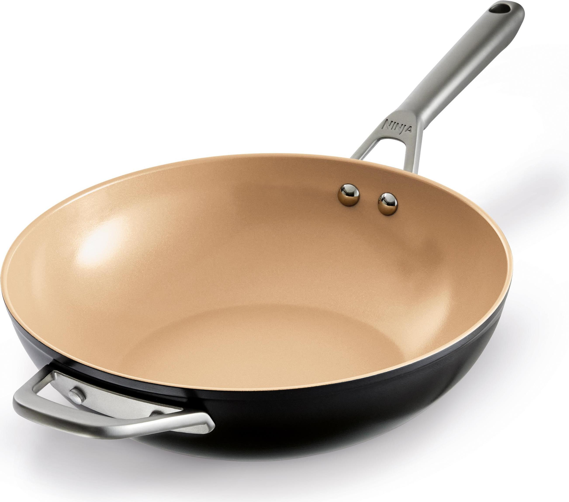 Купить Ninja Extended Life Keramik 28 cm Wok - Rund - Wok-/Bratpfanne - Beige - Grau - Keramik - 285 °C - Aluminium (CW90928DE) в магазине wardena.ru
