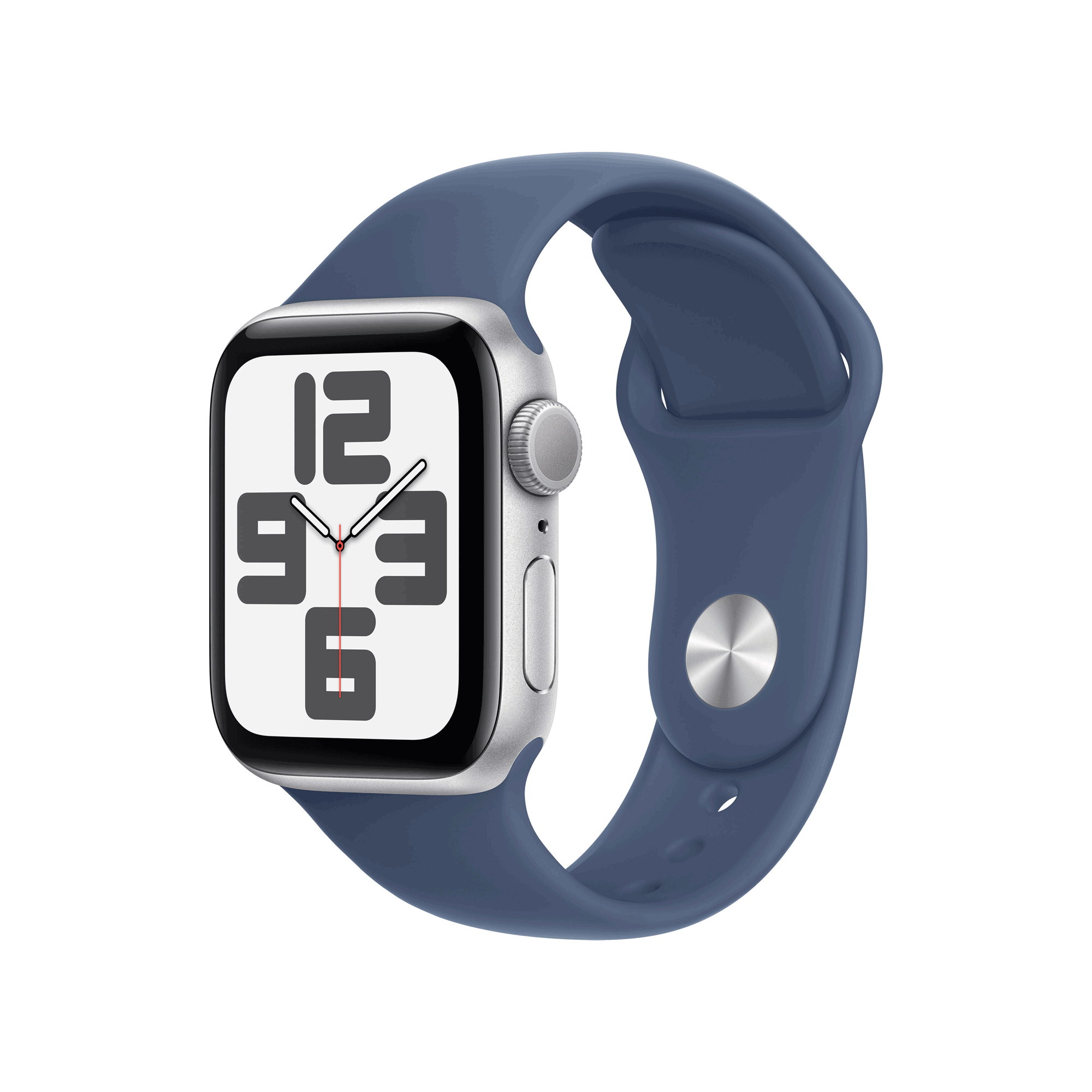 Купить Apple Watch SE GPS 40mm Silver Aluminium Case mit Denim Sport Band - M/L (MXED3QF/A) в магазине wardena.ru
