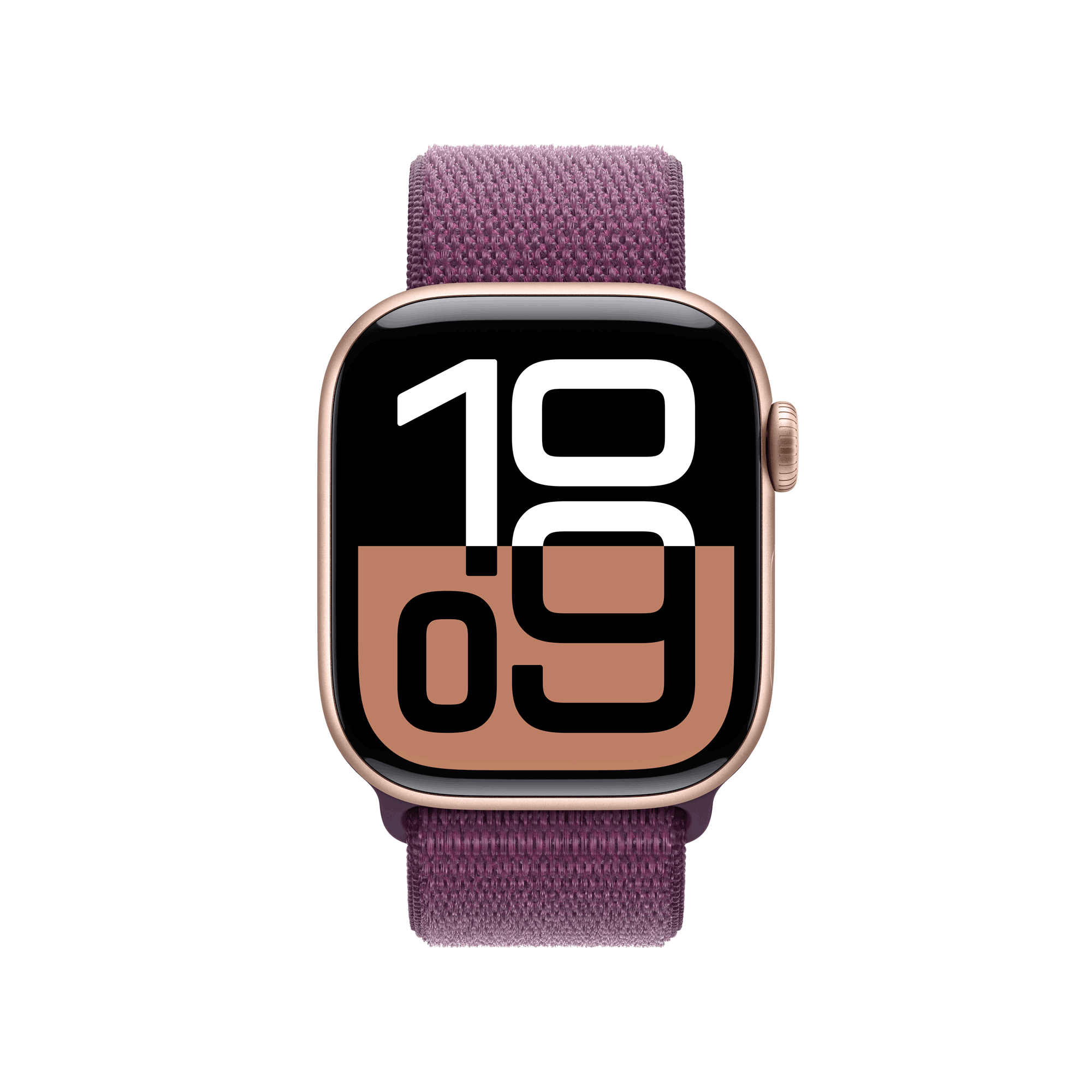 Купить Apple Watch Series 10 GPS + Cellular 42mm Rose Gold Aluminium Case mit Plum Sport Band (MWXC3QF/A) в магазине wardena.ru