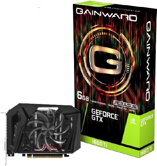 Купить Gainward GeForce GTX 1660 Ti Pegasus - Grafikkarten - GF GTX 1660 Ti - 6 GB GDDR6 - PCIe 3.0 x16 - DVI, HDMI, DisplayPort (4375) в магазине wardena.ru