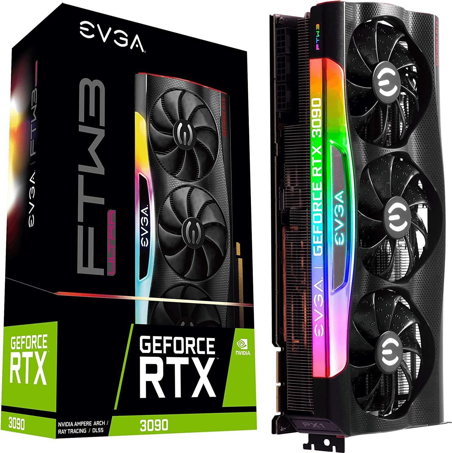 Купить EVGA 24G-P5-3987-KR Grafikkarte NVIDIA GeForce RTX 3090 24 GB GDDR6X (24G-P5-3987-KR) в магазине wardena.ru