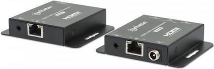 Купить MANHATTAN 4K@30Hz HDMI over Ethernet Extender Set HDMI-Signalverlängerung mit 4K@30Hz bis zu 40 m oder 1080p@60Hz bis zu 70 m über ein einzelnes Cat6-Netzwerkkabel, Sender- und Empfängermodul, Power over Cable (PoC), sch (168397) в магазине wardena.ru
