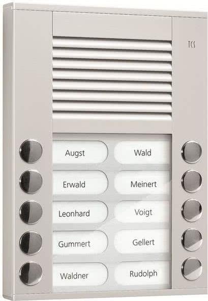 Купить Audio Außenstation PES10-EN/04 10 Tasten 2-r. AP silber (PES10-EN/04) в магазине wardena.ru