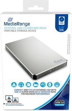 Купить MediaRange MR997 Externe Festplatte 2000 GB Silber (MR997) в магазине wardena.ru
