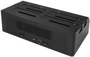 Купить StarTech.com 4 Bay SATA 2.5 / 3.5" SSD / HDD Dock - USB 3.1 USB-C / USB-A - Speichergehäuse - 2.5" / 3.5" gemeinsam genutzt (6,4 cm/8,9 cm gemeinsam genutzt) - SATA 6Gb/s - 6 Gbit/s - USB 3.1 (Gen 2) - Schwarz (SDOCK4U313) в магазине wardena.ru