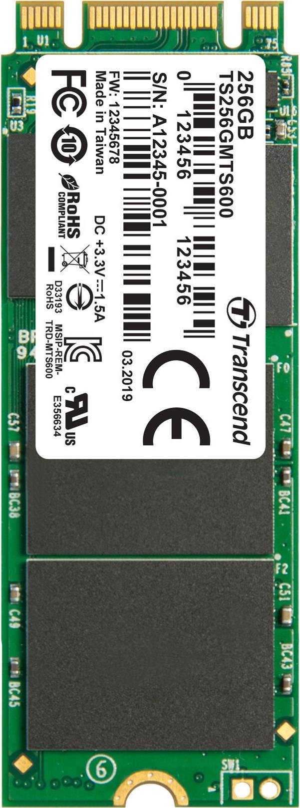 Купить Transcend MTS600 - SSD - 256 GB - intern - M.2 2260 - SATA 6Gb/s (TS256GMTS600) в магазине wardena.ru
