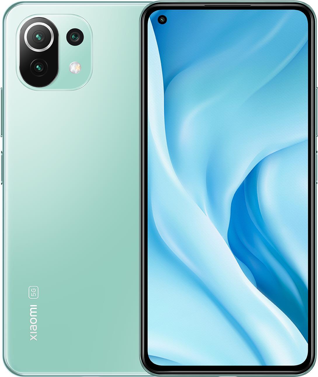Купить Xiaomi MI 11 Lite 5G - Smartphone - Dual-SIM - 5G NR - 128GB - 16,60cm (6,55") - 2400 x 1080 Pixel (402 ppi (Pixel pro" )) - AMOLED - RAM 8GB (20 MP Vorderkamera) - Triple-Kamera - Android - Minzgrün (MZB09AMEU) в магазине wardena.ru