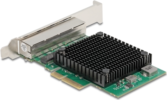 Купить Delock PCI Express x4 Netzwerkkarte 2.5 Gigabit LAN 4 x RJ45 RTL8125 (88601) в магазине wardena.ru