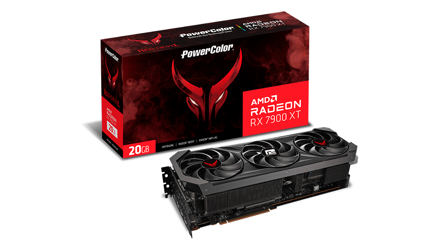 Купить PowerColor Red Devil RX 7900 XT 20G-E/OC AMD Radeon RX 7900 XT 20 GB GDDR6 (RX7900XT 20G-E/OC) в магазине wardena.ru