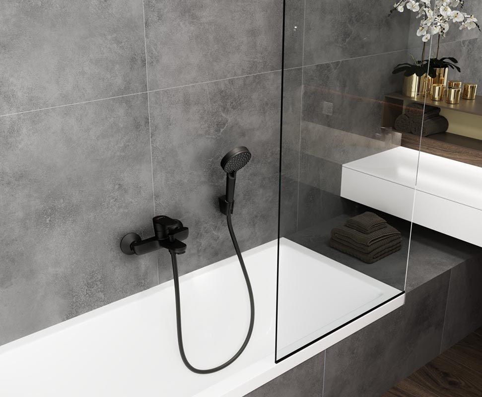 Купить Hansgrohe Vernis Blend Смеситель для ванны однорычажный внешнего монтажа хром 71440000 в магазине wardena.ru
