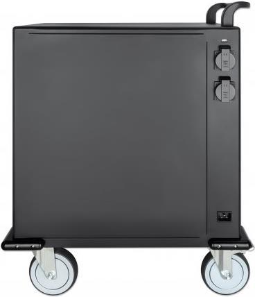 Купить MANHATTAN 32-Port Ladeschrank auf Rollen 576 W 32 USB-C PD-Ports, geräumige Fächer für Handys und Tablets, 576 W gesamt, bis zu 3 A/18 W pro Port, Tür mit PIN-Code abschließbar, Überspannungsschutz, leiser Lüfter, Metall (716000) в магазине wardena.ru