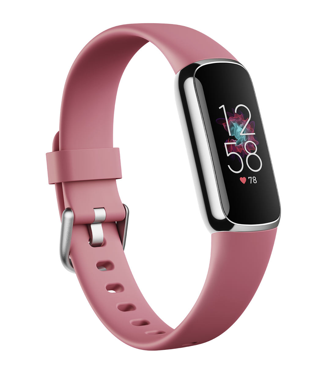 Купить Fitbit Luxe - Platin - Aktivitätsmesser mit Band - Silikon - Orchidee - Bandgröße: S/L - Bluetooth (FB422SRMG) в магазине wardena.ru