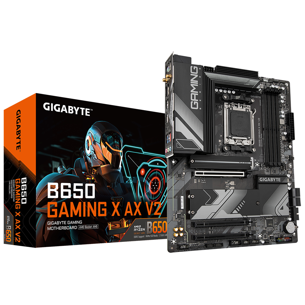 Купить Gigabyte B650 GAMING X AX V2. Prozessorhersteller: AMD, Prozessorsockel: Buchse AM5, Kompatible Prozessoren: AMD Ryzen™ 5, AMD Ryzen 7 7th Gen, AMD Ryzen 9 7th Gen. Unterstützte Arbeitsspeicher: DDR5-SDRAM, RAM-Speicher в магазине wardena.ru