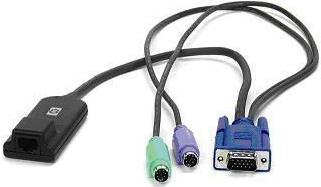 Купить Hewlett Packard Enterprise KVM CAT5 1-pack PS/2 Interface Adapter Tastatur/Video/Maus (KVM)-Kabel (396632-001) в магазине wardena.ru