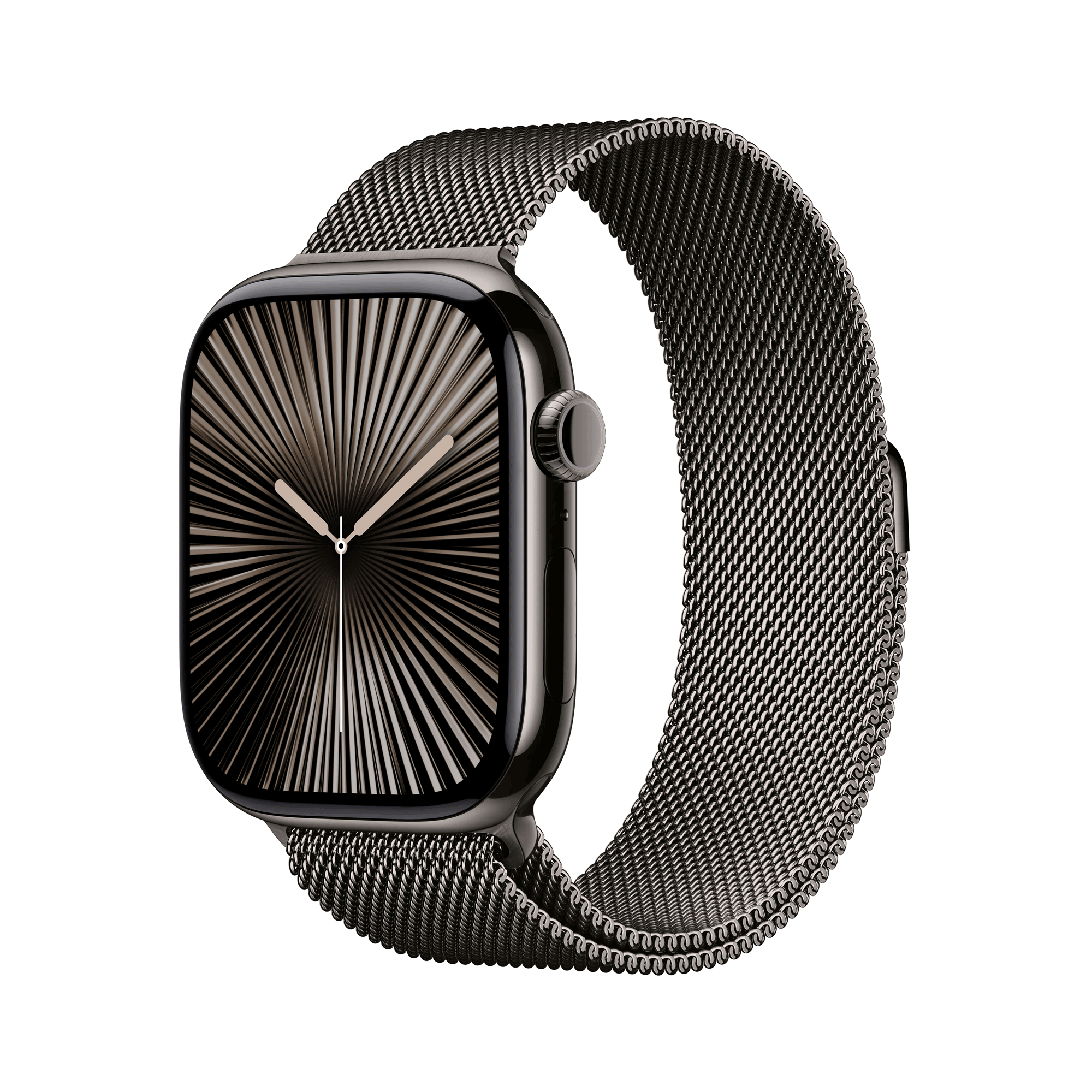 Купить Apple Watch Series 10 GPS + Cellular 46mm Slate Titanium Case mit Slate Milanese Band - M/L (MWYW3QF/A) в магазине wardena.ru
