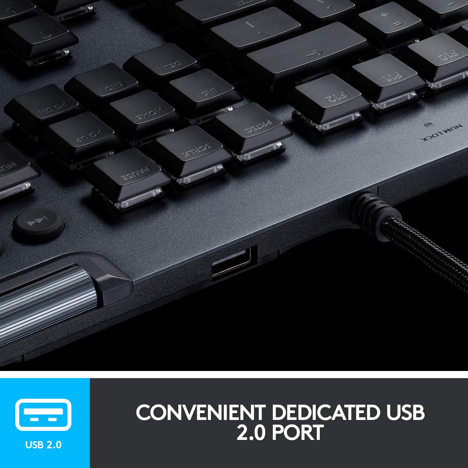 Купить Logitech G G815 Tastatur USB QWERTY US International Schwarz (920-009095) в магазине wardena.ru