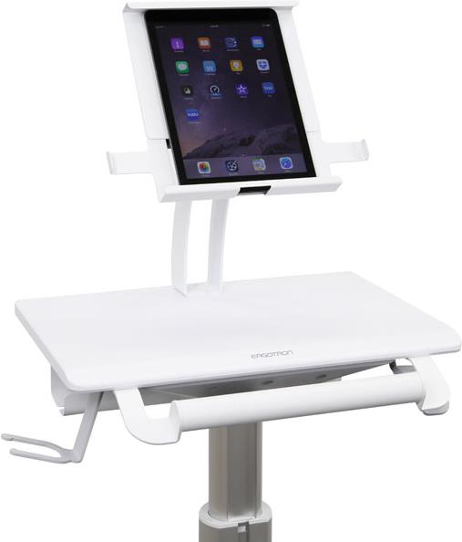 Купить Ergotron StyleView Tablet Cart, SV10 - Wagen für Tablet / Tastatur - medizinisch - Metall - weiß, Aluminium - Bildschirmgröße: bis zu 30,5 cm (bis zu 30,50cm (12") ) - Montageschnittstelle: 100 x 100 mm, 75 x 75 mm (SV10 (SV10-1400-0) в магазине wardena.ru