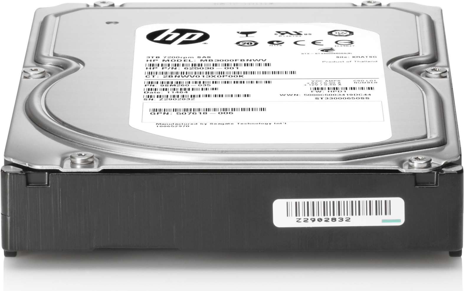 Купить Hewlett-Packard HP Midline - Festplatte - 1TB - intern - 8,9 cm LFF (3.5" LFF) - SATA 6Gb/s - 7200 U/min (801882-B21) в магазине wardena.ru