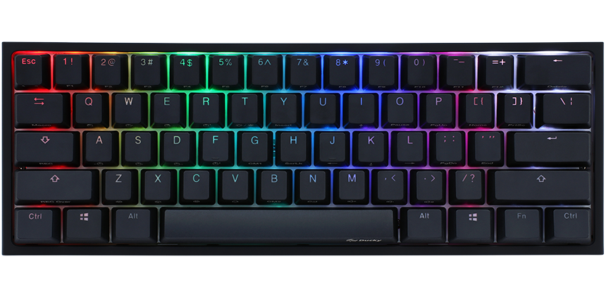 Купить Ducky One 2 Mini RGB Tastatur USB Schweiz Schwarz (DKON2061ST-ASZALAZT1) в магазине wardena.ru