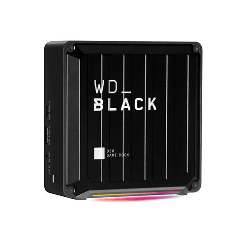 Купить WD_BLACK D50 Game Dock WDBA3U0020BBK - Dockingstation - Thunderbolt 3 - DP, Thunderbolt - HDD: 2 TB - GigE - EMEA (WDBA3U0020BBK-EESN) в магазине wardena.ru