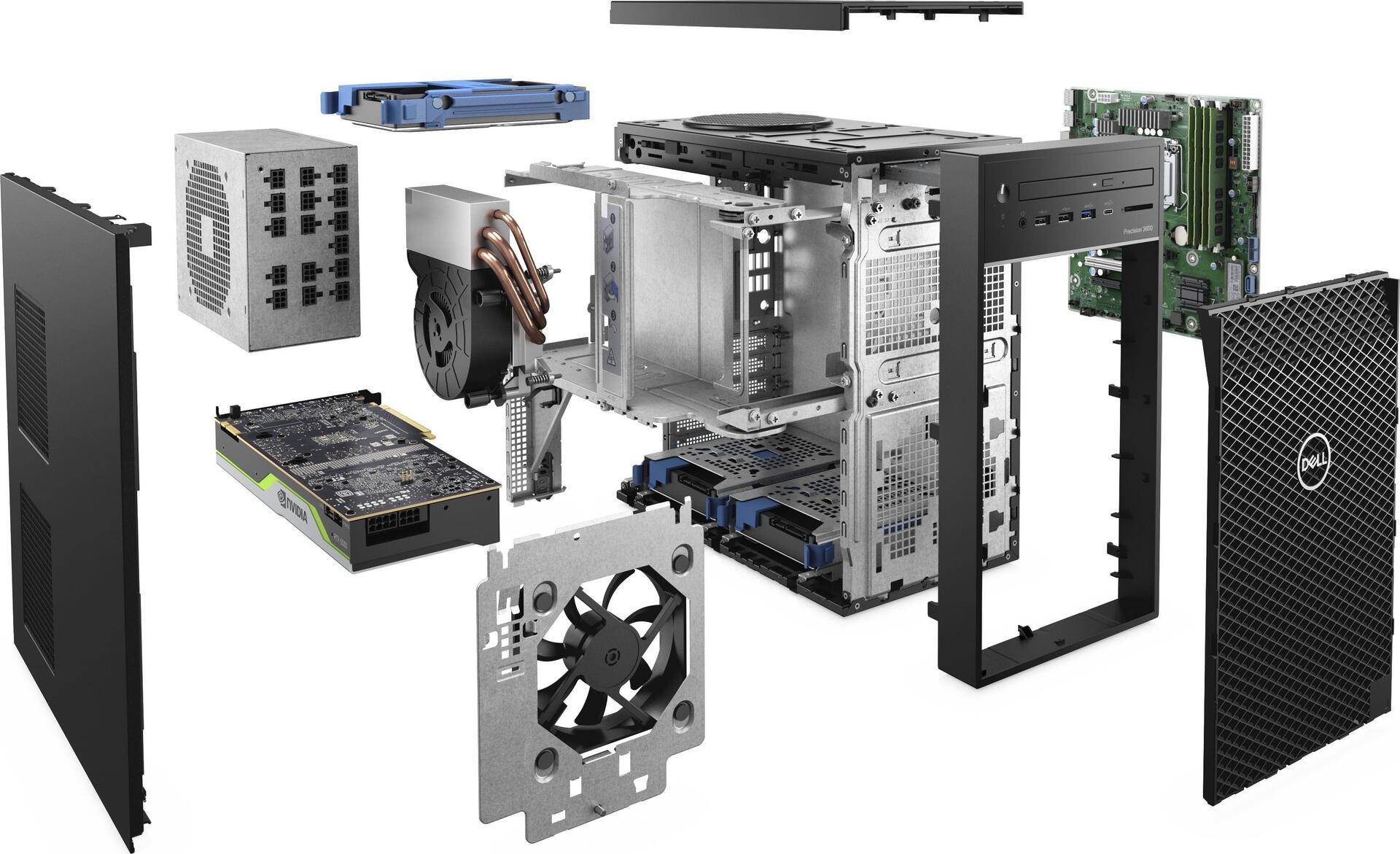 Купить Dell 3650 Tower - MT - 1 x Xeon W-1370P / 3.6 GHz - vPro - RAM 16 GB - SSD 512 GB - DVD-Writer - UHD Graphics P750 - GigE - Win 10 Pro for Workstations - Monitor: keiner - Schwarz - BTP - mit 1 Year ProSupport (CH, IE, U (1FHKG) в магазине wardena.ru