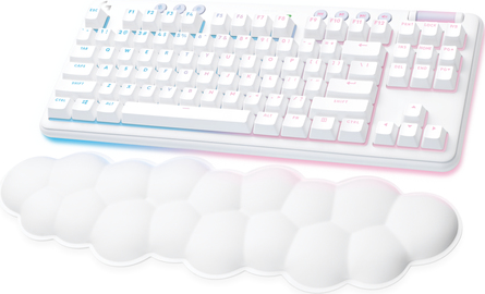 Купить Logitech G G715 - Tastatur - tenkeyless - Hintergrundbeleuchtung - Bluetooth, LIGHTSPEED - QWERTY - GB - Tastenschalter: Linear - weiß (920-010690) в магазине wardena.ru