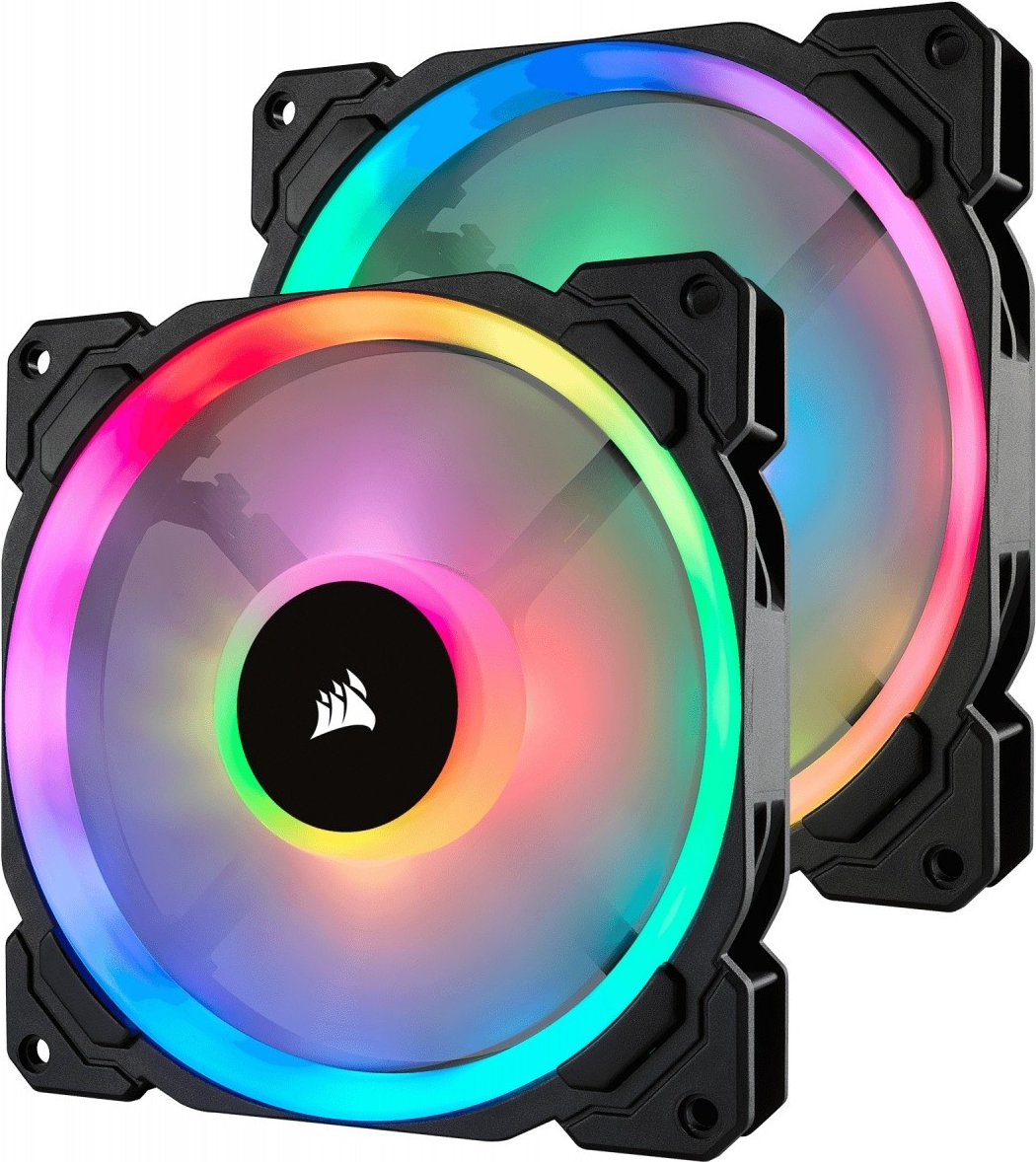 Купить Corsair LL Series LL140 RGB Dual Light Loop - Gehäuselüfter - 140 mm - weiß, Blau, Gelb, Rot, grün, orange, violett (Packung mit 2) (CO-9050074-WW) в магазине wardena.ru
