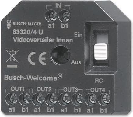 Купить BJ 83320/4 U Aktiv Videoverteiler Innen UP (2CKA008300A0508) в магазине wardena.ru