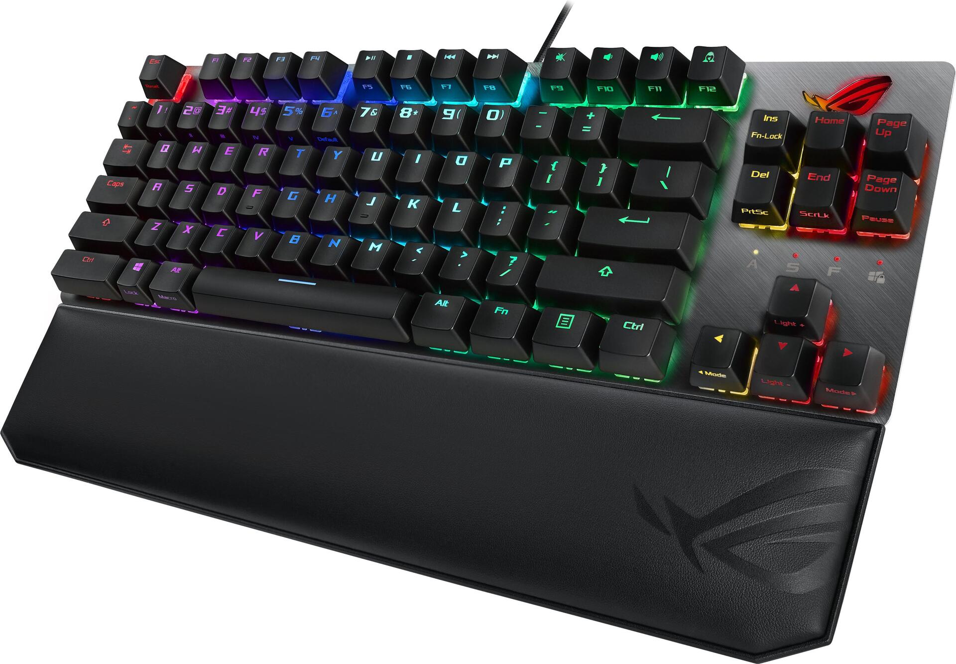 Купить ASUS ROG Strix Scope TKL Deluxe - Tastatur - Hintergrundbeleuchtung - USB - Deutsch - Tastenschalter: CHERRY MX Brown - Grau, Schwarz (90MP00N7-BKDA00) в магазине wardena.ru