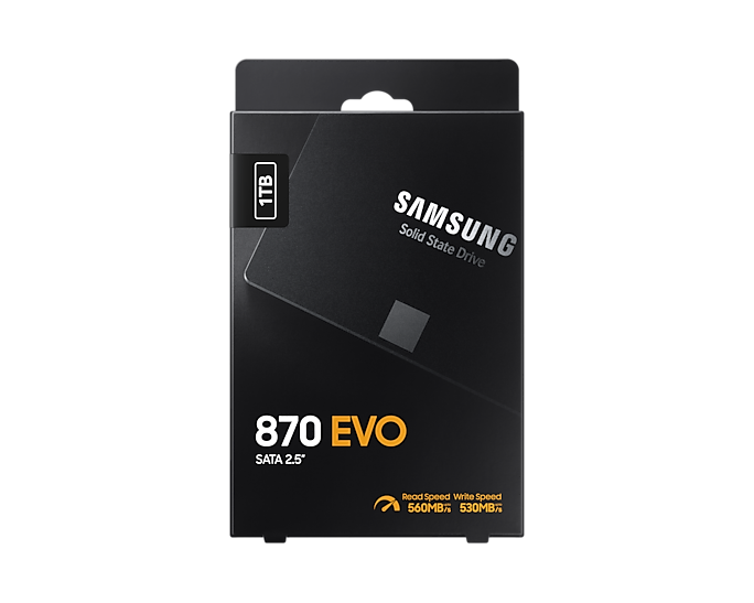 Купить Samsung 870 EVO 1 TB 2.5" Serial ATA III V-NAND MLC (MZ-77E1T0BW) в магазине wardena.ru