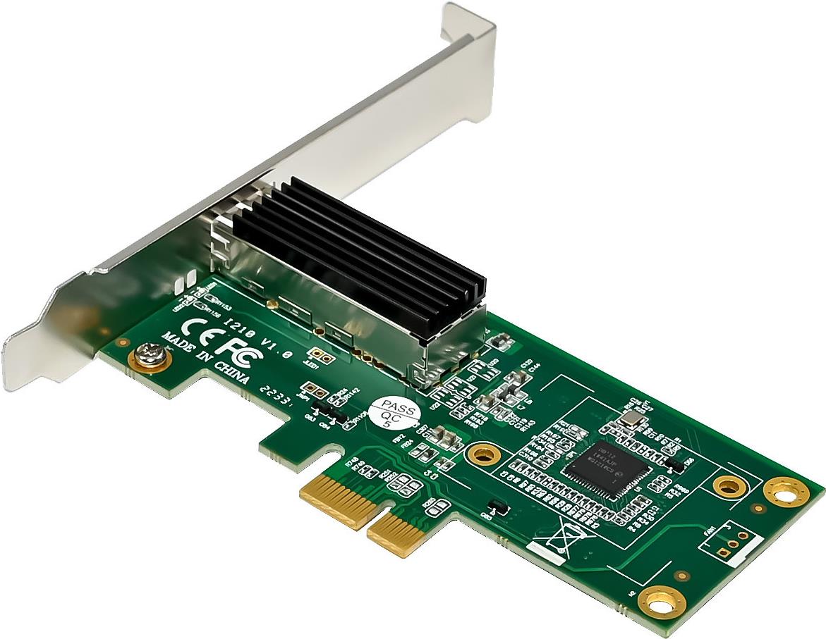 Купить InLine Gigabit Netzwerkkarte - 1x SFP - PCIe x1 - inkl. low profile Slotblech (51129A) в магазине wardena.ru