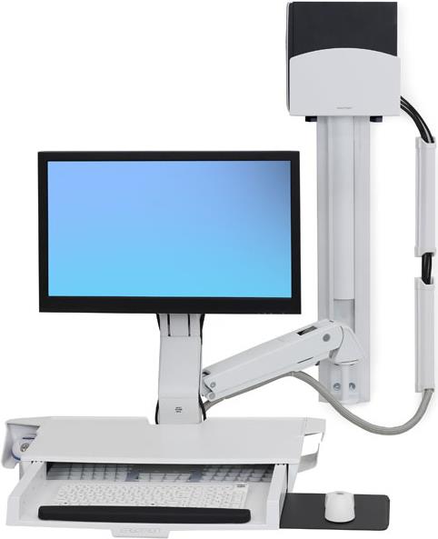 Купить Ergotron StyleView Sit-Stand Combo System with Worksurface - Befestigungskit (Griff, Gelenkarm, CPU-Halter, Maushalterung, 2 Kabelkanäle, Handgelenkkissen, Wandschiene, Tastatur-Tablett, wall CPU mount, adjustable monito (45-272-216) в магазине wardena.ru