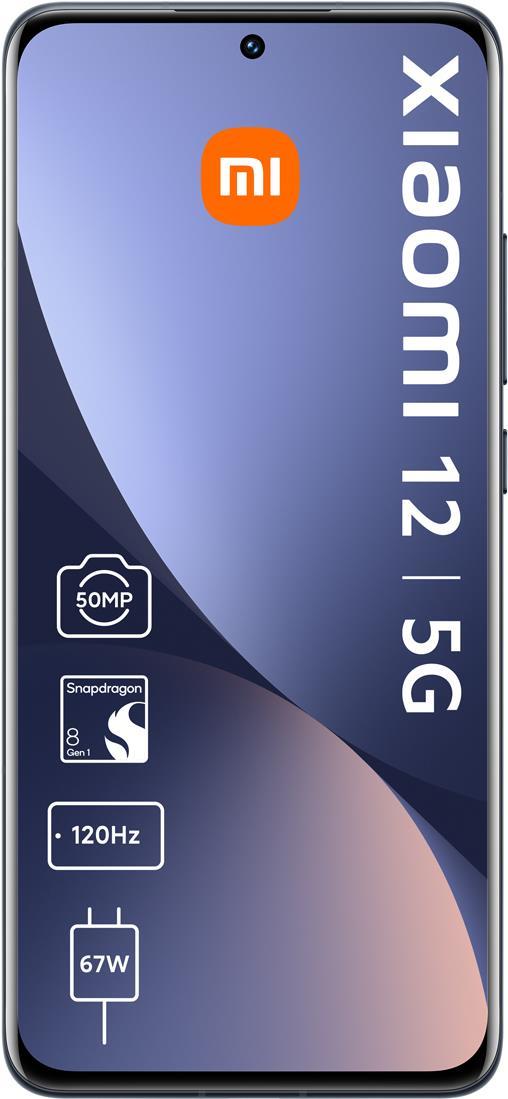 Купить Xiaomi 12 - 5G Smartphone - Dual-SIM - RAM 8 GB / Internal Memory 128 GB - OLED-Display - 6.28" - 2400 x 1080 Pixel (120 Hz) - Triple-Kamera 50 MP, 13 MP, 5 MP - front camera 32 MP - Grau (MZB0ACXEU) в магазине wardena.ru