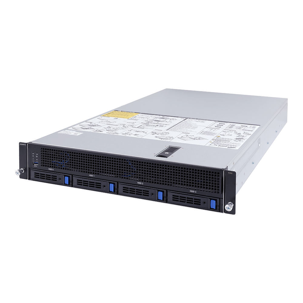 Купить Gigabyte G242-Z12 (rev. A00) - Server - Rack-Montage - 2U - 1-Weg - keine CPU - RAM 0 GB - SATA/SAS - Hot-Swap 6.4 cm, 8.9 cm (2.5", 3.5") Schacht/Schächte - keine HDD - AST2600 - kein Betriebssystem - Monitor: keiner (6NG242Z12MR-00) в магазине wardena.ru