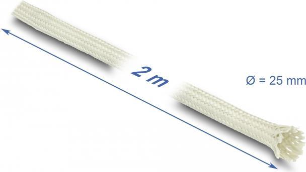 Купить Delock - Geflechtschlauch - 2 m - weiß (20895) в магазине wardena.ru