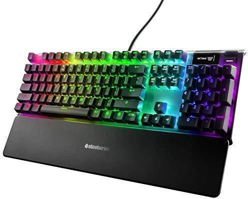 Купить SteelSeries Apex Pro - Tastatur - mit Display - Hintergrundbeleuchtung - USB - QWERTY - Tastenschalter: OmniPoint Adjustable (64626) в магазине wardena.ru