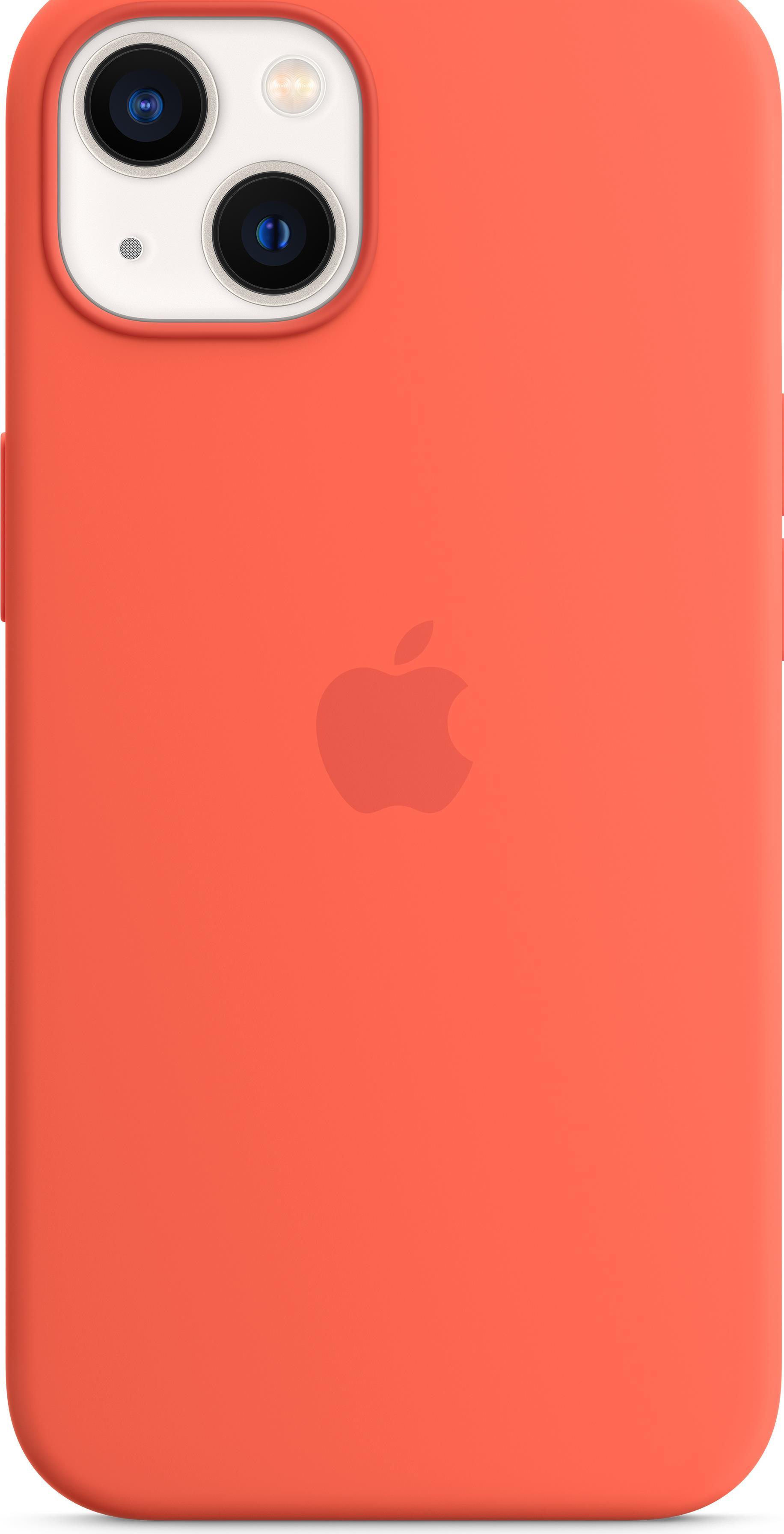 Купить Apple - Case für Mobiltelefon - kompatibel mit MagSafe - Silikon - Nektarine - für iPhone 13 (MN643ZM/A) в магазине wardena.ru
