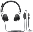 Купить Logitech Zone Wired MSFT Teams - Headset - On-Ear - kabelgebunden - aktive Rauschunterdrückung - USB-C - Graphite (981-000870) в магазине wardena.ru