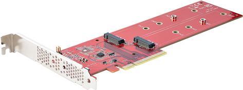Купить STARTECH.COM Dual M 2 PCIe AdapterKarte PCIe x8/ x16 auf Dual AHCI oder NVMe M.2 SSDs PCI Express 4.0 Bifurkation Erforderlich (DUAL-M2-PCIE-CARD-B) в магазине wardena.ru