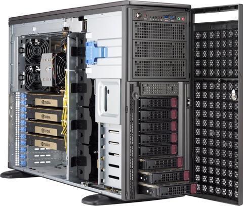 Купить Supermicro SYS-540A-TR PC/Workstation Barebone Full-Tower Schwarz Intel® C621 (SYS-540A-TR) в магазине wardena.ru