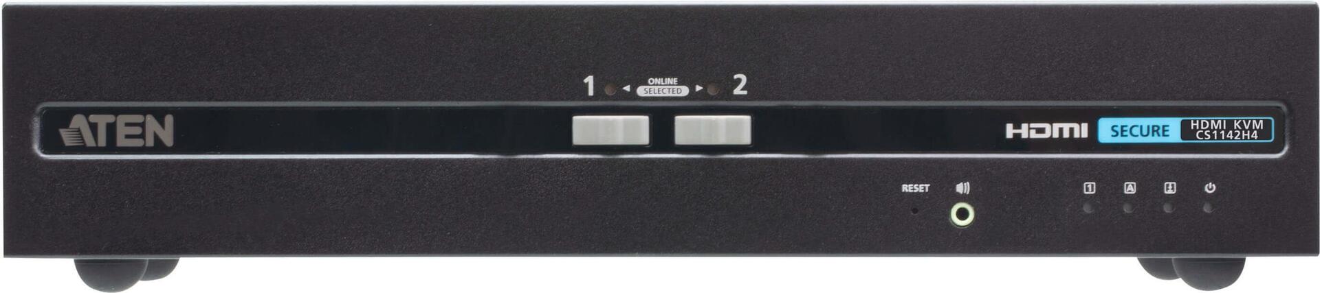 Купить ATEN 2-Port USB HDMI Dual Display Secure KVM-Switch (PSD PP v4.0-konform) (CS1142H4) в магазине wardena.ru