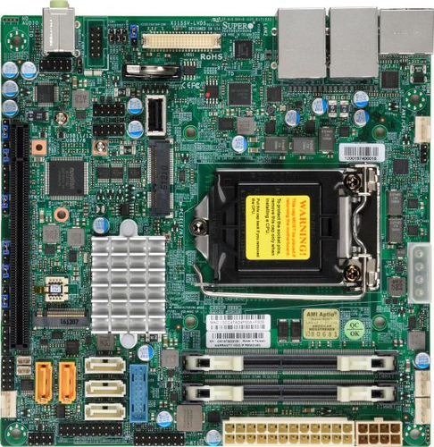 Купить SUPERMICRO X11SSV-LVDS - Motherboard - Mini-ITX - LGA1151 Socket - Q170 Chipsatz - USB 3.0 - 2 x Gigabit LAN - Onboard-Grafik (CPU erforderlich) - HD Audio (MBD-X11SSV-LVDS-B) в магазине wardena.ru