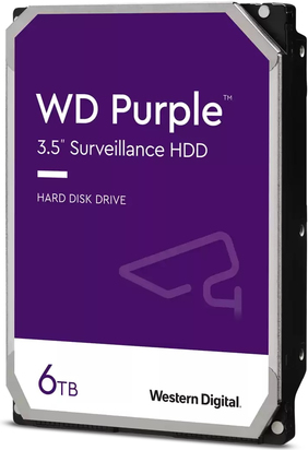Купить WD Purple WD63PURZ - Festplatte - 6 TB - intern - 3.5" (8.9 cm) - SATA 6Gb/s - Puffer: 256 MB в магазине wardena.ru
