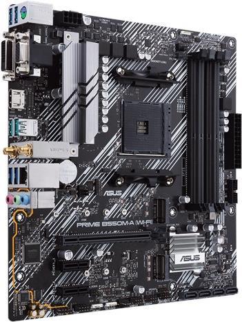 Купить ASUS PRIME B550M-A (WI-FI) - Motherboard - micro ATX - Socket AM4 - AMD B550 - USB 3.2 Gen 1, USB 3.2 Gen 2 - Bluetooth, Gigabit LAN, Wi-Fi - Onboard-Grafik (CPU erforderlich) - HD Audio (8-Kanal) (90MB14D0-M0EAY0) в магазине wardena.ru