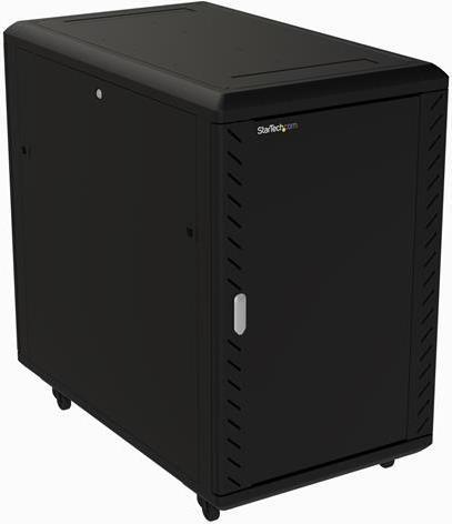 Купить StarTech.com 18U Server Rack Cabinet - Includes Casters and Leveling Feet - Schrank - Netzwerkschrank - 4 Pfosten - bodenstehend - Schwarz - 18U - 48.3 cm (19") (RK1836BKF) в магазине wardena.ru